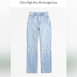 Abercrombie Ultra High Rise 90s Straight Jean